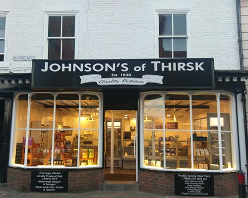 Thirsk has been a traditional family Butchery since 1830